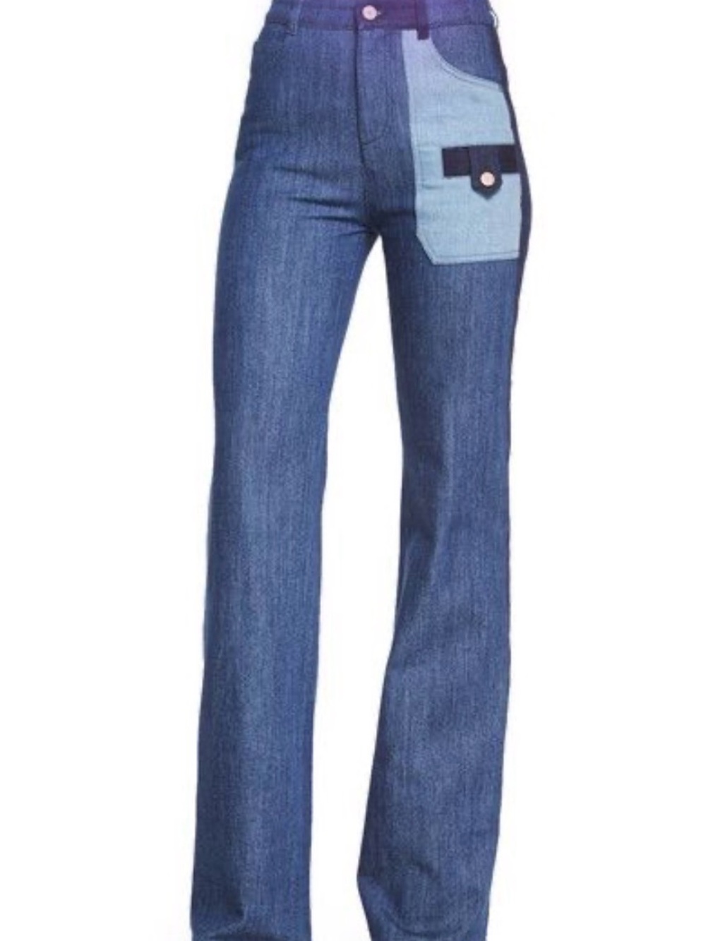 See by Chloe Bootcut Blue 5 Pocket High-Waist Women's Jeans #seebychloe